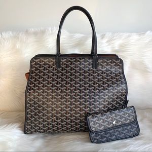Authentic Goyard Sac Hardy PM Black with pouch